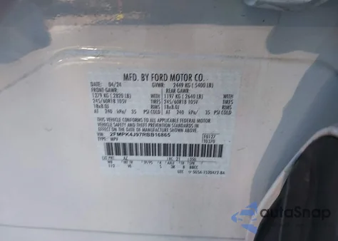 2024 Ford Edge Sel z USA, uszkodzony, nr VIN 2FMPK4J97RBB16865